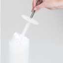 iDesign Toilet Brush and Holder for Bathroom - Clear