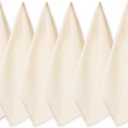 DII Basic Solid Dishtowel Collection Cotton Flat Woven, Small Set, 18x28, Natural, 6 Piece