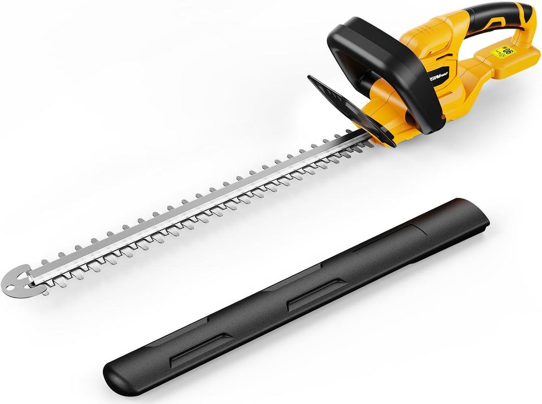HEINPRO 22" Hedge Trimmer Cordless Compatible with Dewalt 20V MAX Battery, Electric Hedge Trimmer Cordless, Battery Powered Hedge Trimmers, Bush Trimmer for Garden, Shrubs(Battery not Included)
