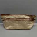 GIVLEFLY Purse Organizer Inserts divider Handbag Insert with Multiple Pockets,cup&umbrella position Zippered Bag,Lightweight Tote Organizer Fit Longchamp Neverful and More(Beige,Extra Large)