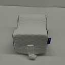 Knee Pillow for Side Sleepers,Leg Pillow,Knne Pillow,Leg Pillow for Side Sleeping,Memory Foam Support Ergonomic Pillow, Removable Cover,White&Black (10.7"x8"x6")