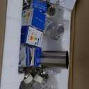 VONLUCE 6 Light Track Light Fixture, LED Track Lighting Kit with Rotatable Track Heads, 3-Color GU10 Bulbs Included, Modern Ceiling Spotlight for Kitchen Office Closet Studio Bedroom, Nickel