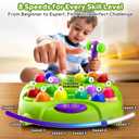 Whack Mole Game for Kids, Idea Gift for 3-12 Year Old Boys and Girls, Interactive Pounding Toy with 2 Hammers, Lights & Sounds, 3 Game Modes Educational Toy for 3 4 5 6+ Year Old Boys- Green