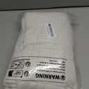 MIULEE Natural White Linen Curtains 84 Inch Long for Bedroom Living Room, Soft Thick Linen Textured Window Drapes Semi Sheer Light Filtering Rod Pocket Back Tab Neutral Farmhouse Cream Ivory 2 Panels