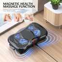 Vibration Plate Exercise Machine, Lymphatic Drainage Machine for Weight Loss, Lymphatic Drainage & Muscle Recovery, Multiple Speeds with Bluetooth & Remote, Max User Weight 330lbs
