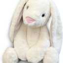 World's Softest Plush Stuffed Animal for Baby, Toddler, Kids, Adults - Adorable Toy Made from Kid-Friendly, Quality Materials - Lushee Off White BriBri Bunny, 20"