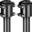 2 Pack Squirrel Baffle Bird Feeder Pole Holder, Bird Houses Station Accessories for 0.25-1.5 Inch Dia,Pole Mounted Buckle Stopper Outdoor, Cone Guard Bracket for Baffle Guard,Rust Chew Proof ABS