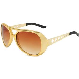 50s 60s Disco Sunglasses Golden Celebrity Costume Glasses for Halloween Cosplay Dress Up