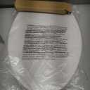 WSSROGY Toilet seat Elongated with Slow Close Hinges, Four Bumpers Never Loosen and Easily Remove, Two Sets of Parts, Plastic, White