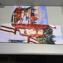 4SEASONS POD Merry Christmas Flag, Set 2 Merry Christmas Red Truck House Flag 28x40 and Christmas Garden Flag 12x18 Double Side, Winter Decorations Flag for Holiday Yard Lawn Outdoor Décor