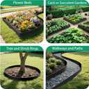 2025 New 21ft. Metal Landscape Edging with Lights 15 Pack - 16.5"x8" Galvanized Steel Garden Border with Rolled Top & Curved Serrations - Flexible Bendable Rustproof Edging for Lawn Flower Bed Yard