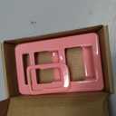 RAZPOY for Bronco Window Lift Switch Control Trim, 2PCS Center Console Rearview Mirror Adjustment Panel Cover Compatible with 2021-2026 Ford Bronco 4Door Interior Accessories, Pink