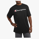 Champion, Cotton Midweight Crewneck Tee, T-Shirt for Men, Script (Reg. Or Big & Tall), Size -XXL