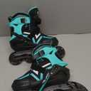 Ruthfot Adjustable Inline Skates for Boys and Girls, Light Up Skates for Ages 6-17 Kids Outdoor Illuminating Patines for Women and Men,Large