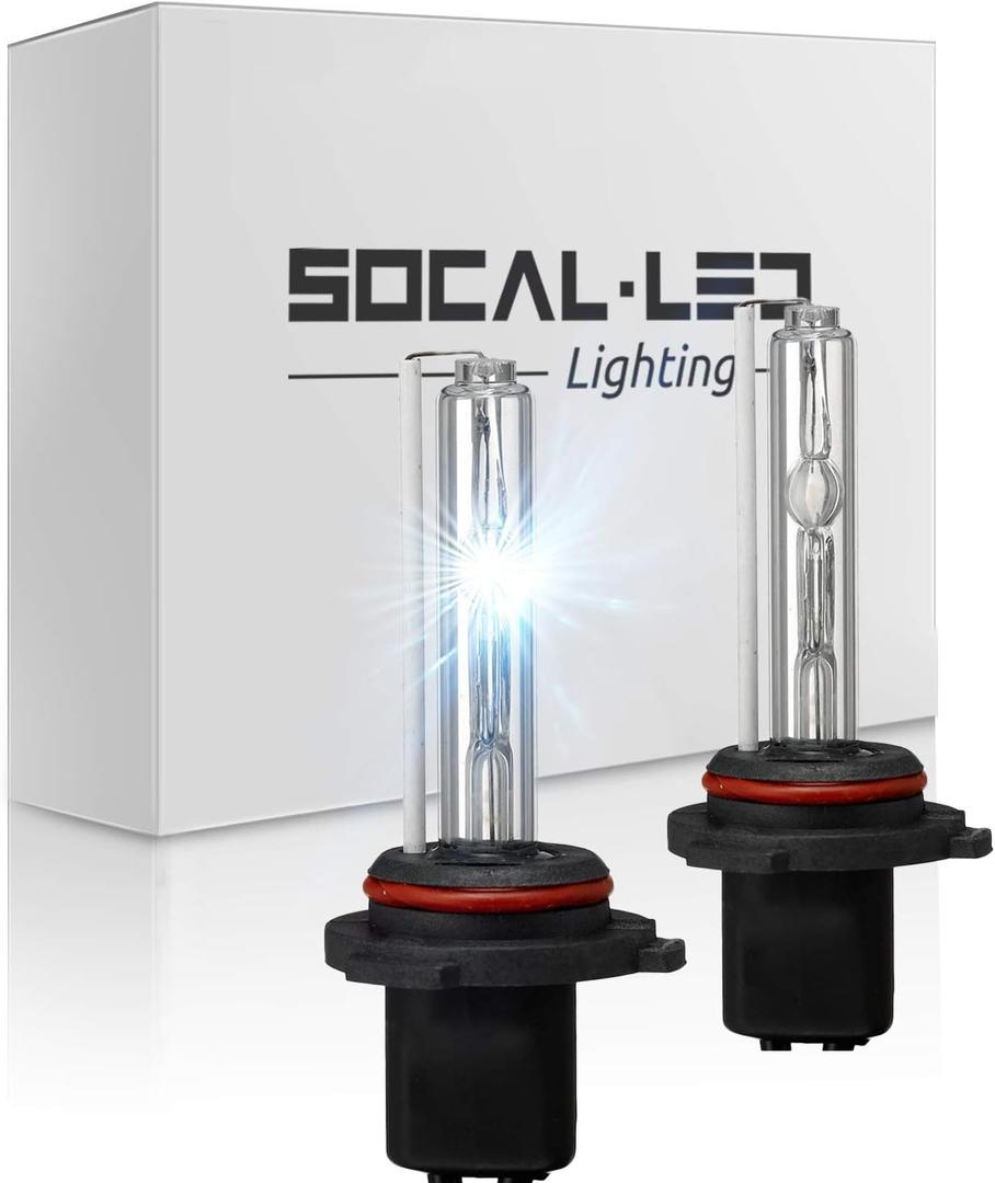 2x XENON 9007 HB5 9004 HID Bulbs Replacement AC 35W High Bright 8000K Ice Blue (9007 (9004))