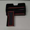 TACOBRO Center Console Tray Compatible with Ford Explorer 2020 2021 2022 2023 2024 Armrest Box Insert Organizer Secondary Storage Compartment ABS Material Red Trim