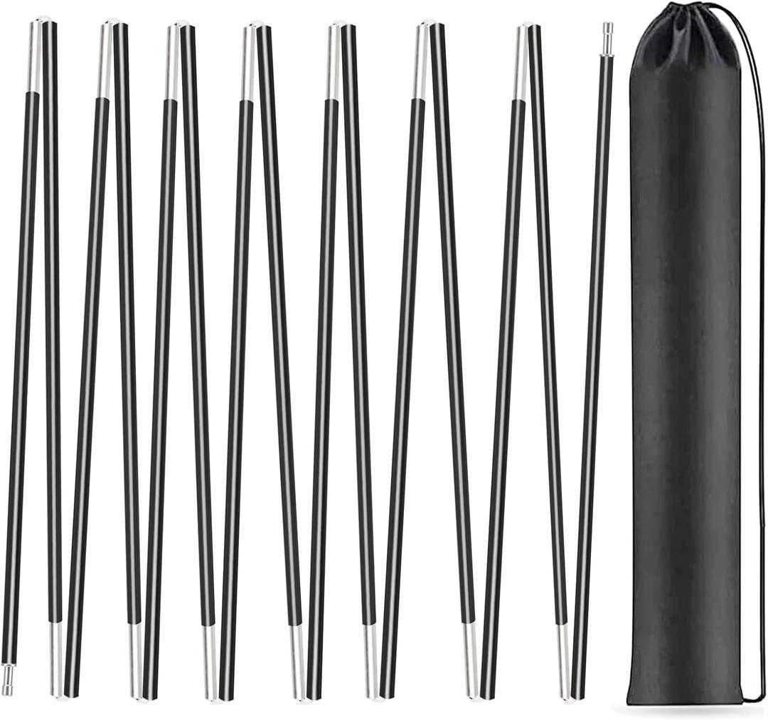 Aluminum Tent Poles Replacement,Fits Both Female and Male Ends,7001 T6 Lightweight Tent Rod Repair Kit for Camping Hiking Backpacking Tent (20ft 0.4in)