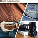 uxcell 60 Sets Rhinestone Rivets, 11mm Leather Rivets Crystal Rivets Stud Rapid Double Cap Rivets for DIY Leather Craft Fabric Clothes Belt Bags, Dark Blue