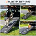 Dog Ramp for Car 63" L x 17" W Portable Ramps with Non-Slip Rug Surface Folding Pet Car Ramp for Truck/SUV & Stairs/Bed, Up to 250 LBS