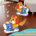 Baby Crawling Walking Toys for Toddlers with Adorable Shape, Musical Car Crawling Developmental Toys with Sounds and Lights, Ideal Gifts for Babies, Small