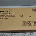 HAUSFRAU Ottoman with Storage Bench Folding Foot Rest Stool Teal