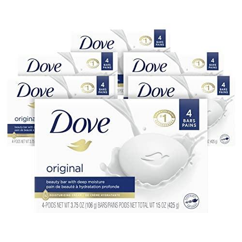 Dove Beauty Bar Soap Original 24 Count for Soft, Smooth Skin, with 1/4 Moisturizing Cream 3.75 oz Dove Beauty Bar Soap Original 24 Count for Soft, Smooth Skin, with 1/4 Moisturizing Cream 3.75 oz