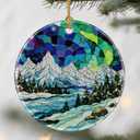 Mountain Landscape Ornaments, Christmas Ornaments: Christmas Tree Decorations, Holiday Decor, Stocking Stuffers, Gift Ideas, Xmas Gifts, Gifts for Nature Lover