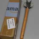 304 Stainless Steel Meat Chopper, Food Grade 6-Blade Ground Beef Chopper Potato Masher Hamburger Smasher Tool for Kitchen Cooking Vegetable Puree 11''