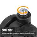 2-Pcs Luggage Wheel Replacement, Suitcase Wheels Plastic for DIY Repair, Spinner Wheels Mute 360 Degree Rotation, LN2, Black