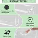 Clear Acrylic Napkin Holder for Table, Elegant Non-Slip Guest Towel Tray for Bathroom, Waterproof Vertical Tissue Dispenser for Kitchen, Dining, Bar, Office or Restaurant Square with rounded corners