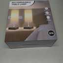 Cordless Table Lamp, Battery Operated Lamp Touch Dimmable,Rechargeable Lamp for NightStand, Battery Powered Wireless Table Lamp for Decor, Living Room, Dorm-2Pack (12 Inch, Beige)