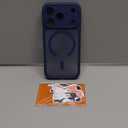 CANSHN Magnetic Compatible with iPhone 17 Pro Case, Upgraded [Full Camera Protection] [Compatible with Magsafe] [Translucent Matte] Shockproof Protective Phone Cover 6.3 Inch - Deep Blue