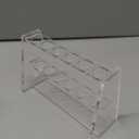 Acrylic Plastic Test Tube Rack Holder for 15ml 25ml Tubes Lab Tube Racks for Laboratory Exhibition Bar (10ml(6 Sockets))