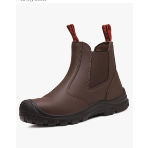 ANGRYRAM Steel Toe Slip on Work Boots for Men Waterproof Chelsea Industrial & Construction Shoes, Lightweight Comfortable Slip Resistant Safety boots Size 9