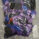 Black Purple Blue Balloon Arch Garland Kit, 127Pcs Navy Light Blue Metallic Lavender Violet Black Latex Balloons with Chrome Explosion Star Balloons for Kids Game Birthday Outer Space Party Decoration