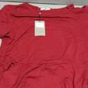 Smallshow Women's Short Sleeve Maternity Dress Ruched Pregnancy Clothes (X-Large, Wine)