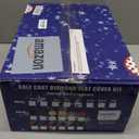 NOKINS 4PCS Golf Cart Diamond Seat Covers Kit,Front and Rear Seat Covers Fits for EZGO/Club Car/Yamaha Original Regular Seat Cushion, No Stapler