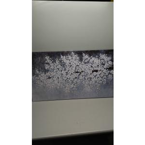 Belmrxne Flower Wall Decor White and Black Wall Art Home Decor Aesthetic Unique Canvas Painting for Living Room Bedroom Dining Room Office Home Decor 24x48 inch