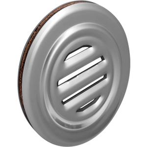 CRL Satin Anodized Finish Aluminum No-Draft Speak-Thru (5 5/16")
