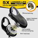 Fida Heavy Duty Retractable Dog Leash,16 ft Dog Walking Leash for Small Medium Dogs up to 44 lbs, Tangle Free. (Medium, Black)