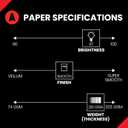 Accent Opaque 17 x 11 White Cardstock Paper, 100lb, 271gsm  200 Sheets (1 Ream)  Premium Smooth Heavy Cardstock, Printer Paper for Invitations, Cards, Menus, Business Cards  188093R