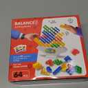 64 Pcs Stacking Tower Game with 22 Cards, Giant Tumble Balance Game for Kids, Family Games for Kids and Adults, Ideal Gifts for Teen Boys & Girls, Party Board Game for Kids 6-12 & Adults