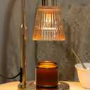 Candle Warmer Lamp with Timer Dimmable, Birthday Gifts for Women Mom, House Warming Gifts New Home Decor, Wax Melt Warmer for Jar Candles with 2 Bulbs (Gold)