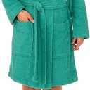 TowelSelections Womens Hooded Robe 100% Cotton Soft Towel Bathrobe Terry Cloth Shower Bath Robes for Women (X-Small)