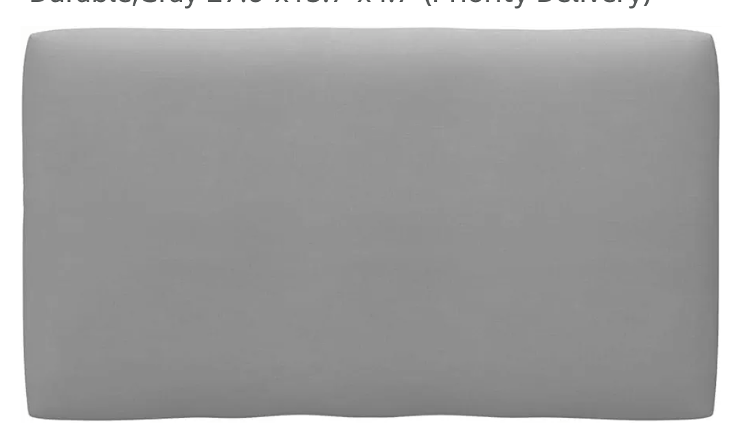 Pallet Sofa Cushion,Patio Furniture Cushion,Universal Seat Cushions,Thickly-Padded Seat Cushion,Floor Pillow,Wear-Resistant and Durable,Gray 27.6"x15.7"x4.7"(Priority Delivery)