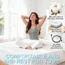 Grounding Sheets, 20% Pure Silver Fiber + 80% Organic Cotton, Grounded Sheet Earth Connected Bedding Fitted Earth Sheets