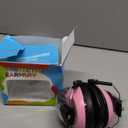 Noise Cancelling Headphones for Kids: EM100 SNR27.4 Kids Ear Protection Earmuffs with Adjustable Headband, Ear Muffs for Noise Reduction in Monster Jam, Concert, Firework, Mowing, Pink