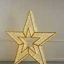 80cm Gold Light Up Star