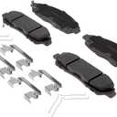 ACDelco Silver Front Brake Pad Kit with Springs and Clips 14D1896CHF1 | GM 19429927 Ceramic Front Brake Pads for Select Cadillac, Chevrolet, Chevy, GMC, Buick, and more