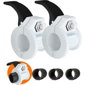 Barbell Clips 1 Inch Quick Release Weight Clamps 0.9-1.18inch Multi-Size Adjustable Olympic Clamps for Bars